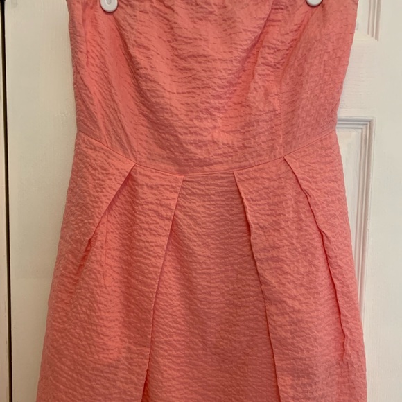 ☀️J.Crew Coral Strapless Dress☀️ - Picture 2 of 7